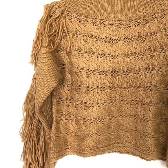 ANDTHEWHY Brown Fringe Sweater - Picture 3 of 6